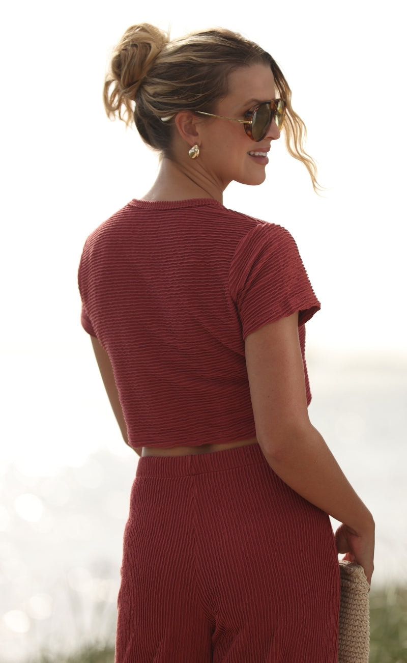 Conjunto unicolor Acanalado.