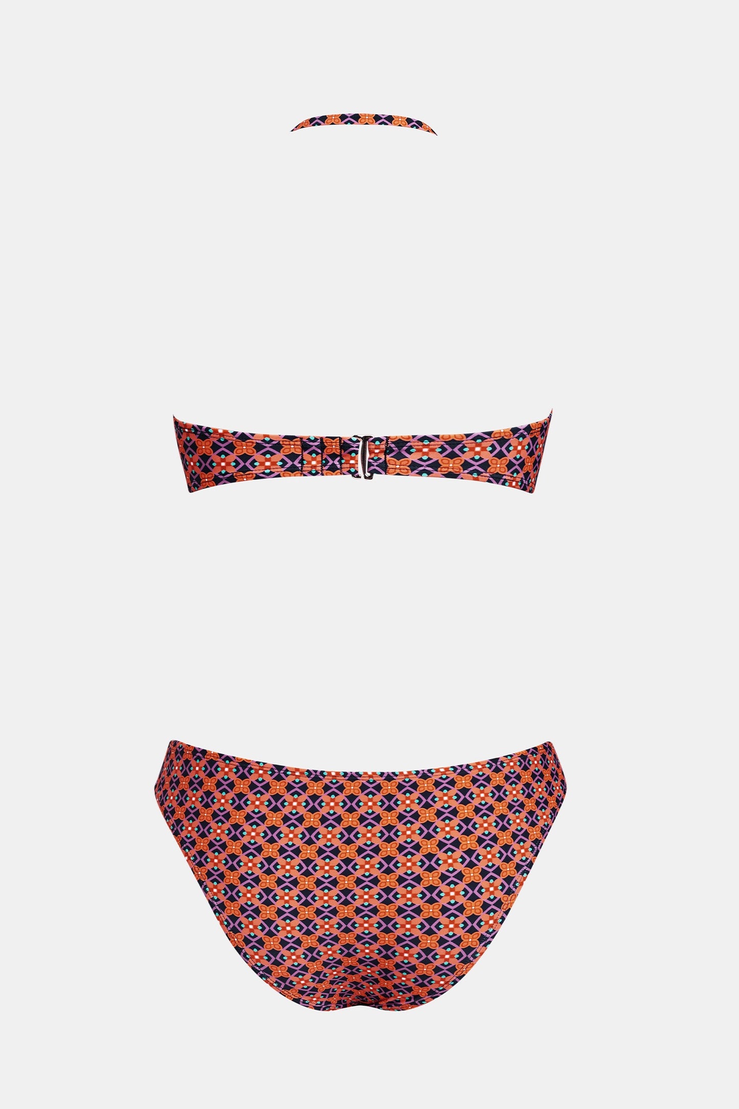 Bikini estampado , convertible a strapless.