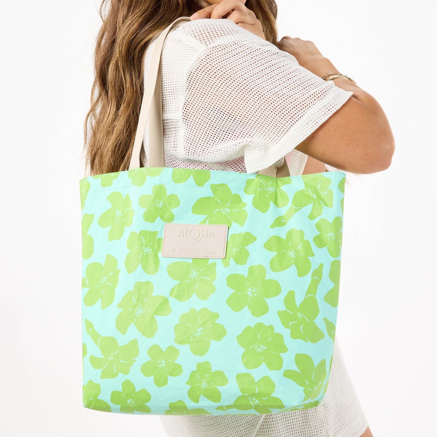 Tote bag reversible, a prueba de agua.