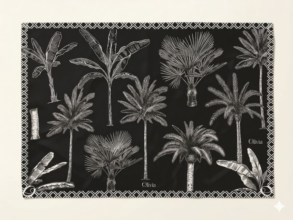 Pareos de seda estampados.