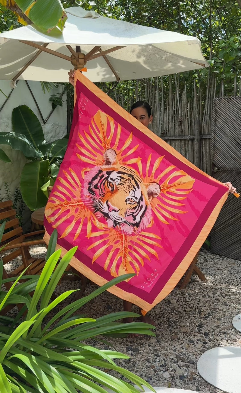 Pareo estampado tigre