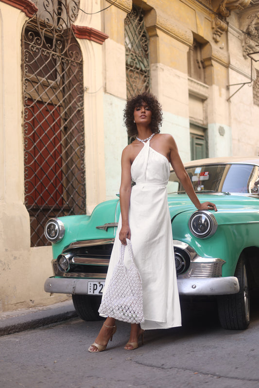 Vestido largo blanco