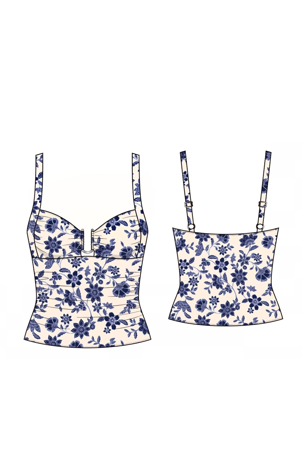 Tankini estampado.