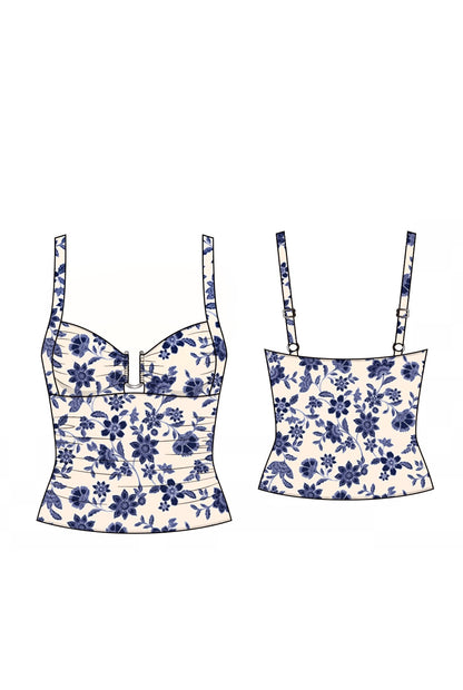 Tankini estampado.