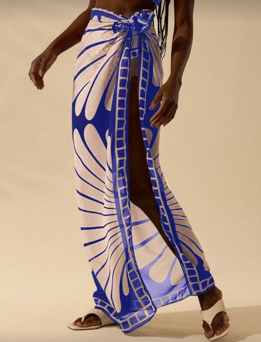 Pareos con estampados de conchas.