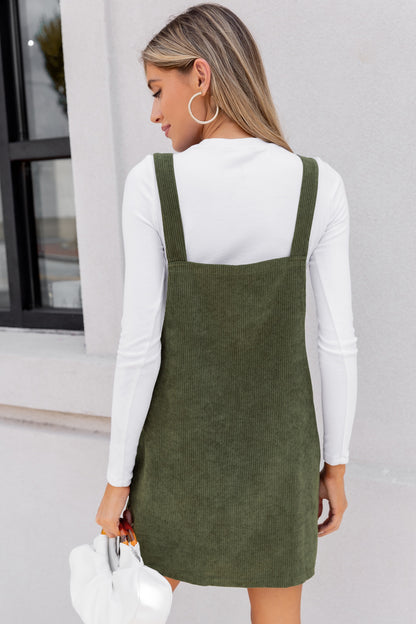 Vestido corto unicolor