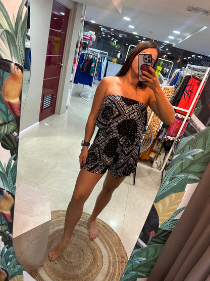 Braga corta estampada