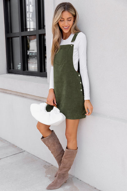 Vestido corto unicolor