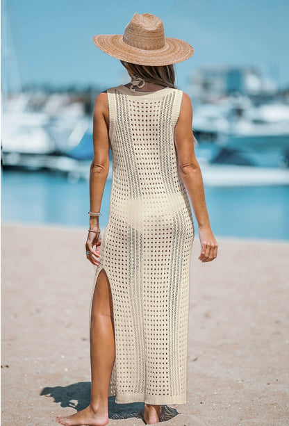 Vestido largo tejido