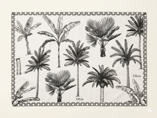 Pareo de seda estampado